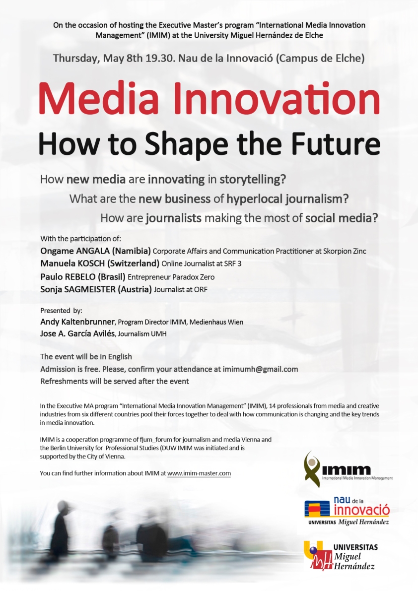 IMIM public session at UMH. How to shape the future (Poster)
